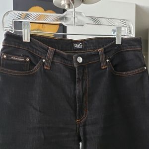 DOLCE & GABBANA D&G black jeans size 10 rare vintage